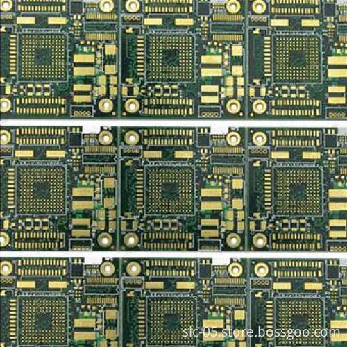 4-layer FR-4 PCB with Solder Mask Black and Chem Ni/Au, for BGA Board